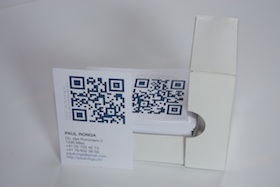 Cartes de visite produites en imprimerie